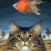 Cat and Fish Paint By Numbers