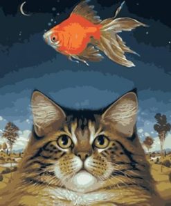 Cat and Fish Paint By Numbers