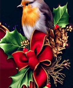 Christmas Bird Paint By Numbers