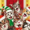 Christmas Cats Paint By Numbers