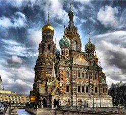 Church In Russia Paint By Numbers