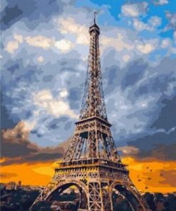 Cloudy Paris Paint By Numbers