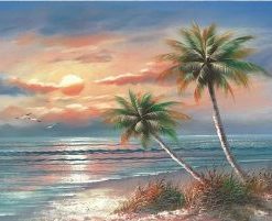 Coconut Trees Paint By Numbers