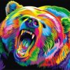 Colorful Bear Paint By Numbers