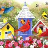 Colorful Birdhouses Paint By Numbers