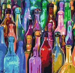 Colorful Bottles Paint By Numbers