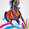 Colorful Horse Paint By Numbers