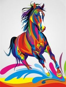 Colorful Horse Paint By Numbers