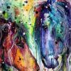 Colorful Horses Paint By Numbers