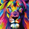 Colorful Lions Paint By Numbers