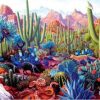 Colorful Succulents Paint By Numbers