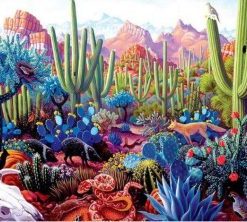 Colorful Succulents Paint By Numbers