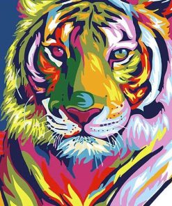 Colorful Tiger Animals Paint By Numbers