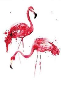 Coloring Flamingo Paint By Numbers