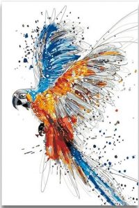 Coloring Parrot Paint By Numbers