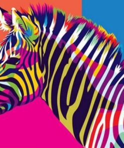 Colors Zebra Paint By Numbers