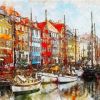 Copenhagen Harbor Paint By Numbers