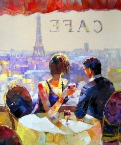 Couple in Café Paint By Numbers