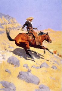 Cowboy On Horse Paint By Numbers