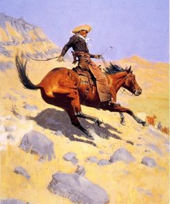 Cowboy On Horse Paint By Numbers