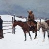 Cowboy in Snow Paint By Numbers