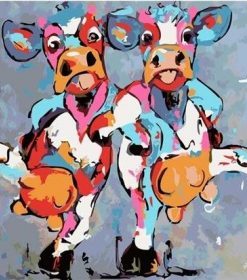 Cows Dancing Paint By Numbers