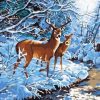 Deers in Winter Paint By Numbers