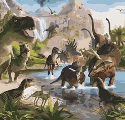 Dinosaur Park Paint By Numbers