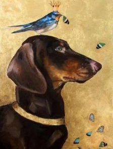 Dog and Bird Paint By Numbers