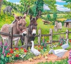 Donkey And Goose Paint By Numbers