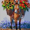 Donkey Flowers Paint By Numbers