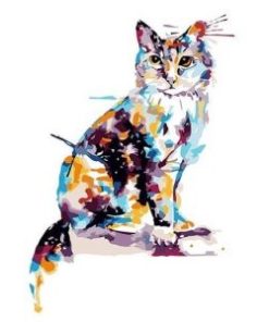 Dotted Cat Paint By Numbers