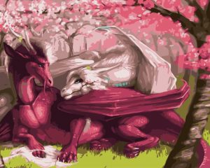 Dragons in Love Paint By Numbers