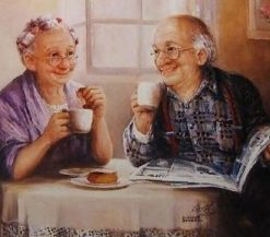 Elderly Couple Paint By Numbers