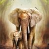 Elephant Mother Paint By Numbers