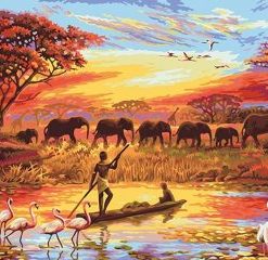 Elephants Art Paint By Numbers