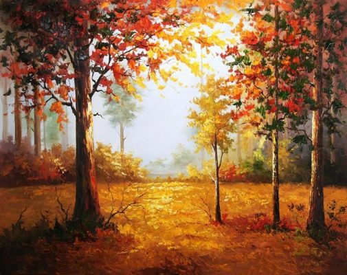 Fall Forest Paint By Numbers