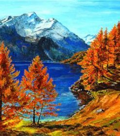 Fall Lake Paint By Numbers