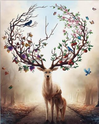 Fantasy Deer Paint By Numbers