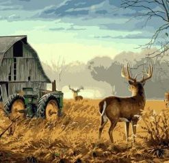 Farm Deer Paint By Numbers