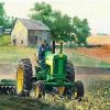 Farmer Plowing Paint By Numbers