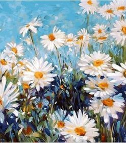 Field of Daisies by Gogh Paint By Numbers