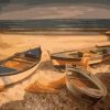 Fishing Boats Landscape Paint By Numbers