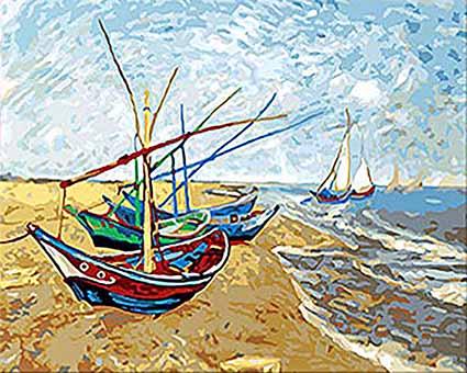 Fishing Boats Paint By Numbers