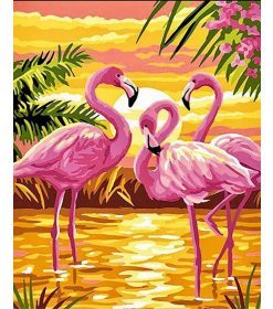 Flamingo at Sunset Paint By Numbers