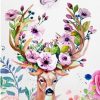 Flower Deer Paint By Numbers