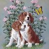 Flower Dogs Paint By Numbers