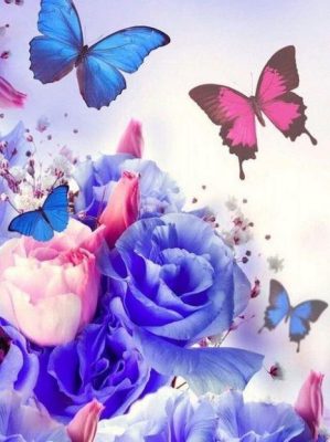 Flower and Butterfly Paint By Numbers