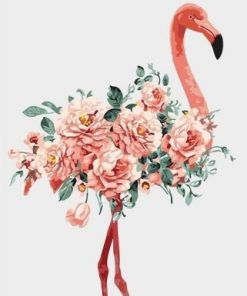 Flowering Flamingo Paint By Numbers