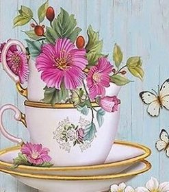 Flowering Teacup Paint By Numbers